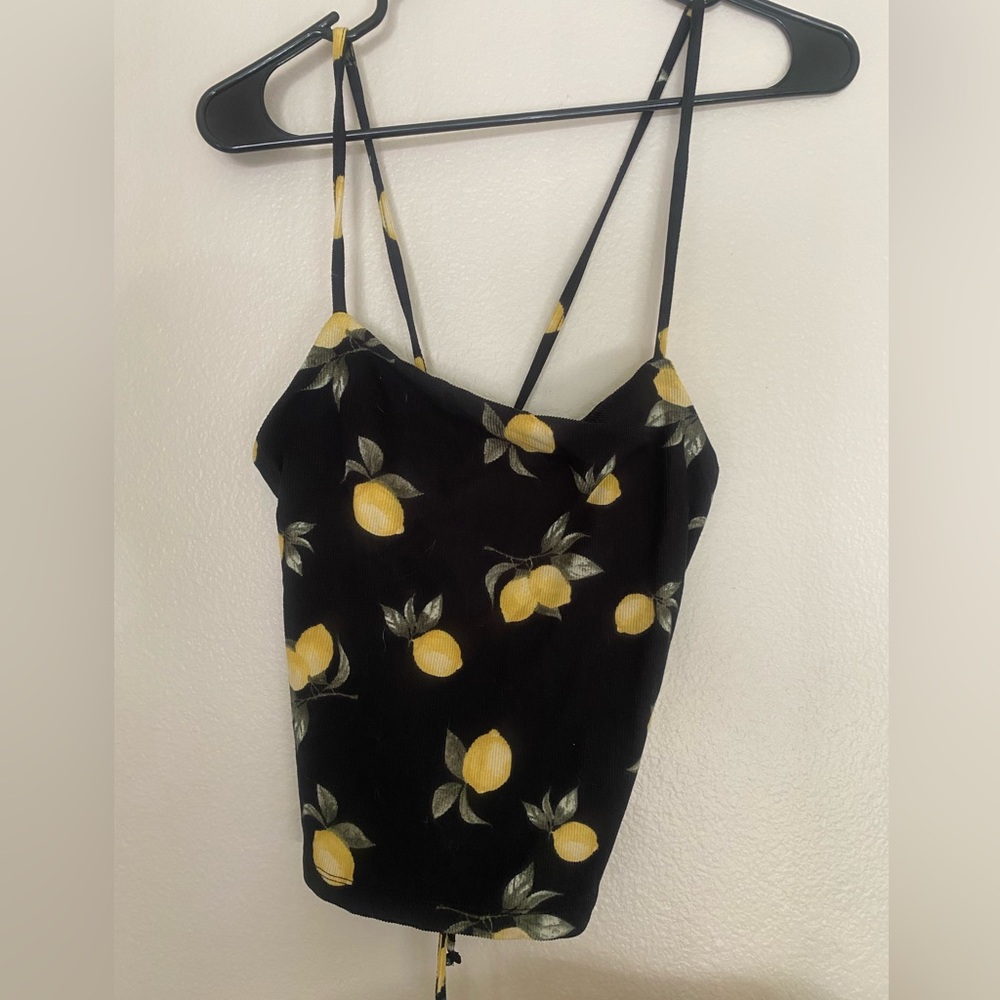 Faded rose lemon tank top